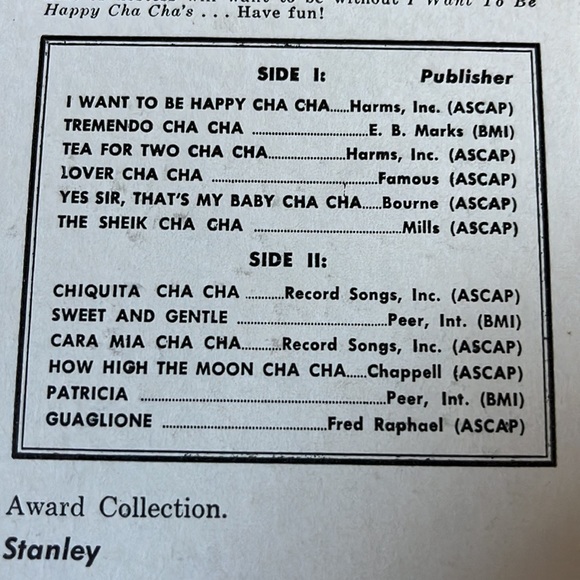 Vintage LP album I want to be Happy Cha Chas Enoch Light and the Light Brigade - Picture 11 of 16